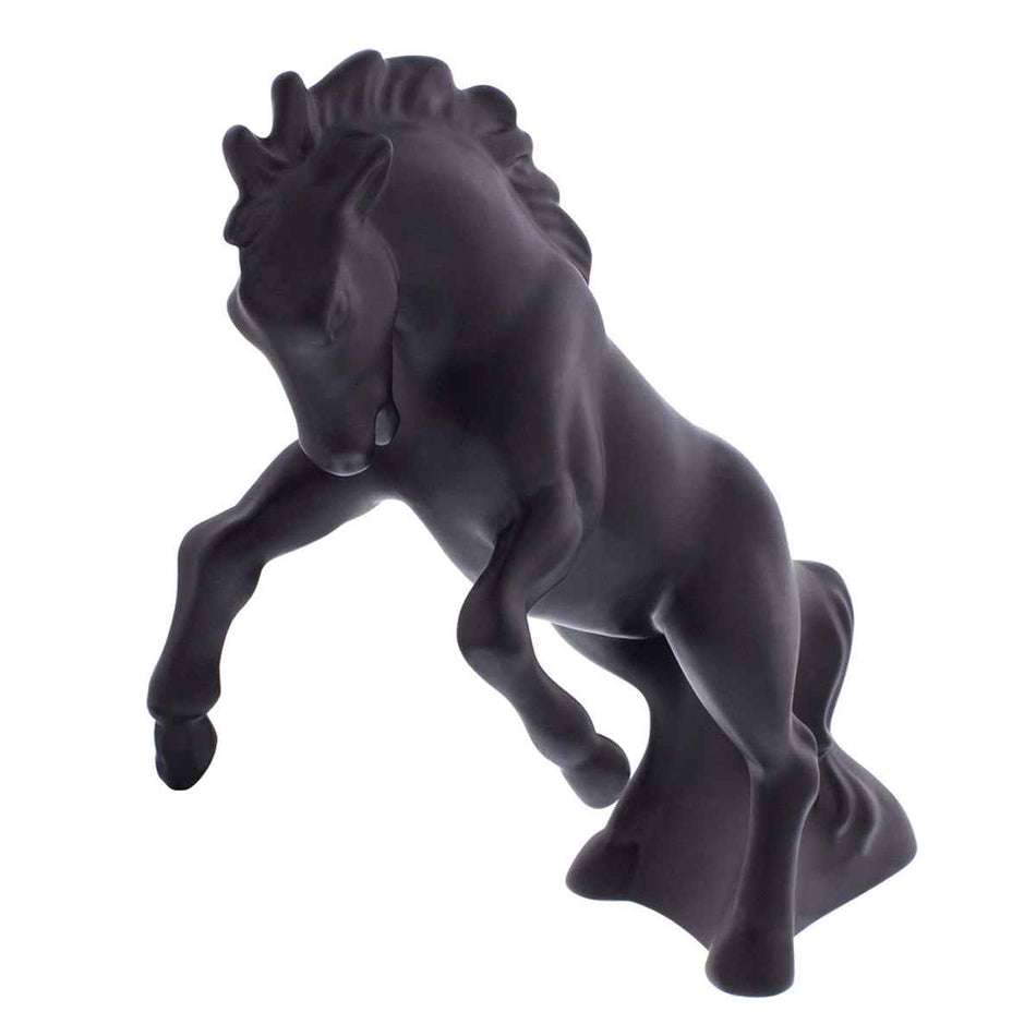 United Pacific - Chrome or Black Fighting Stallion Hood Ornament