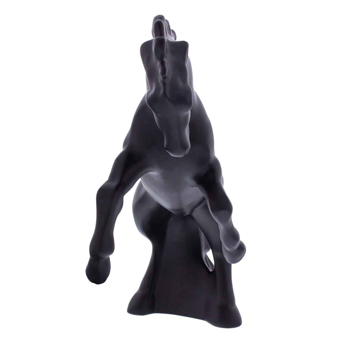 United Pacific - Chrome or Black Fighting Stallion Hood Ornament
