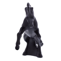 United Pacific - Chrome or Black Fighting Stallion Hood Ornament