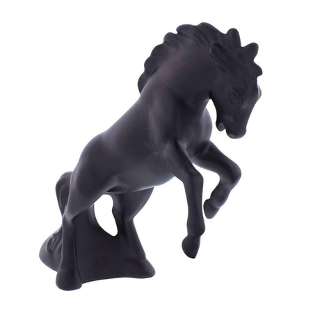 United Pacific - Chrome or Black Fighting Stallion Hood Ornament