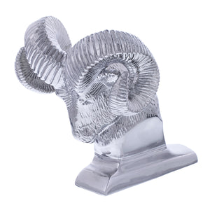 United Pacific - Die-Cast Bighorn Hood Ornament (Chrome or Matte Black)
