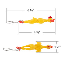 United Pacific - Rubber Chicken Novelty Keychain