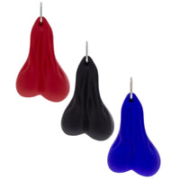 4-1/4" Stress Ballz Novelty Keychain (Blue, Black or Red)