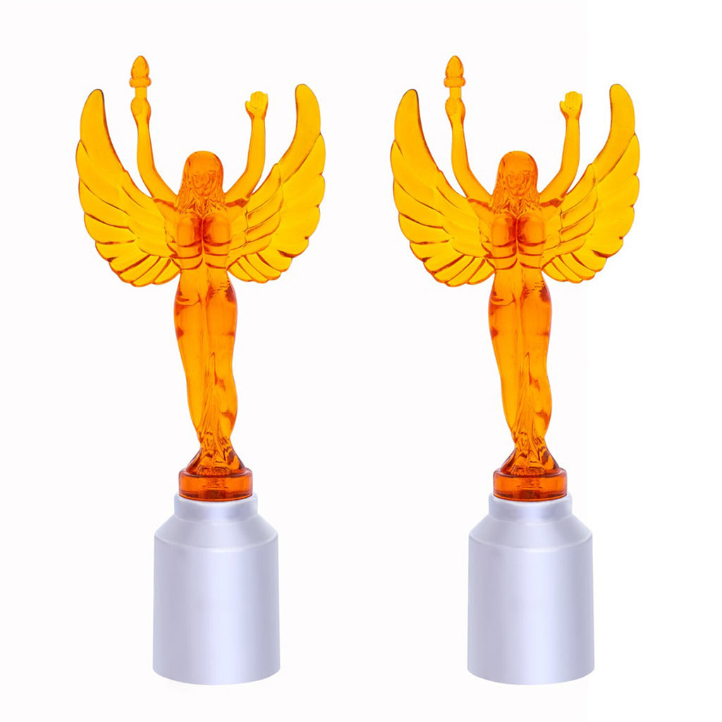 United Pacific - Flying Goddess Bumper Guide Tops - Amber (2-Pack)