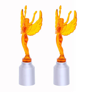 United Pacific - Flying Goddess Bumper Guide Tops - Amber (2-Pack)