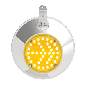 8-1/2" 430 Stainless Steel Convex Mirror With LED (Driver or Passenger Side)