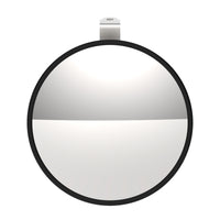 8-1/2" 430 Stainless Steel Convex Mirror With LED (Driver or Passenger Side)