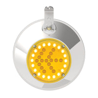 8-1/2" 430 Stainless Steel Convex Mirror With LED (Driver or Passenger Side)