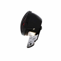 Motorcycle LED Rear Fender Tail Light With Gloss Black Grille Bezel - Red LEDs (Red or Smoked Lens)