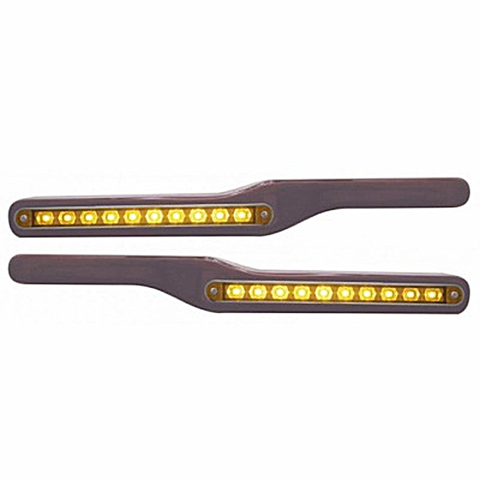 United Pacific - Wood Armrest With LED Light For Peterbilt (Various Colors)