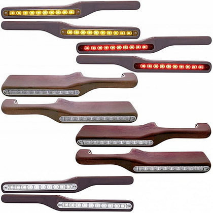 United Pacific - Wood Armrest With LED Light For Peterbilt (Various Colors)