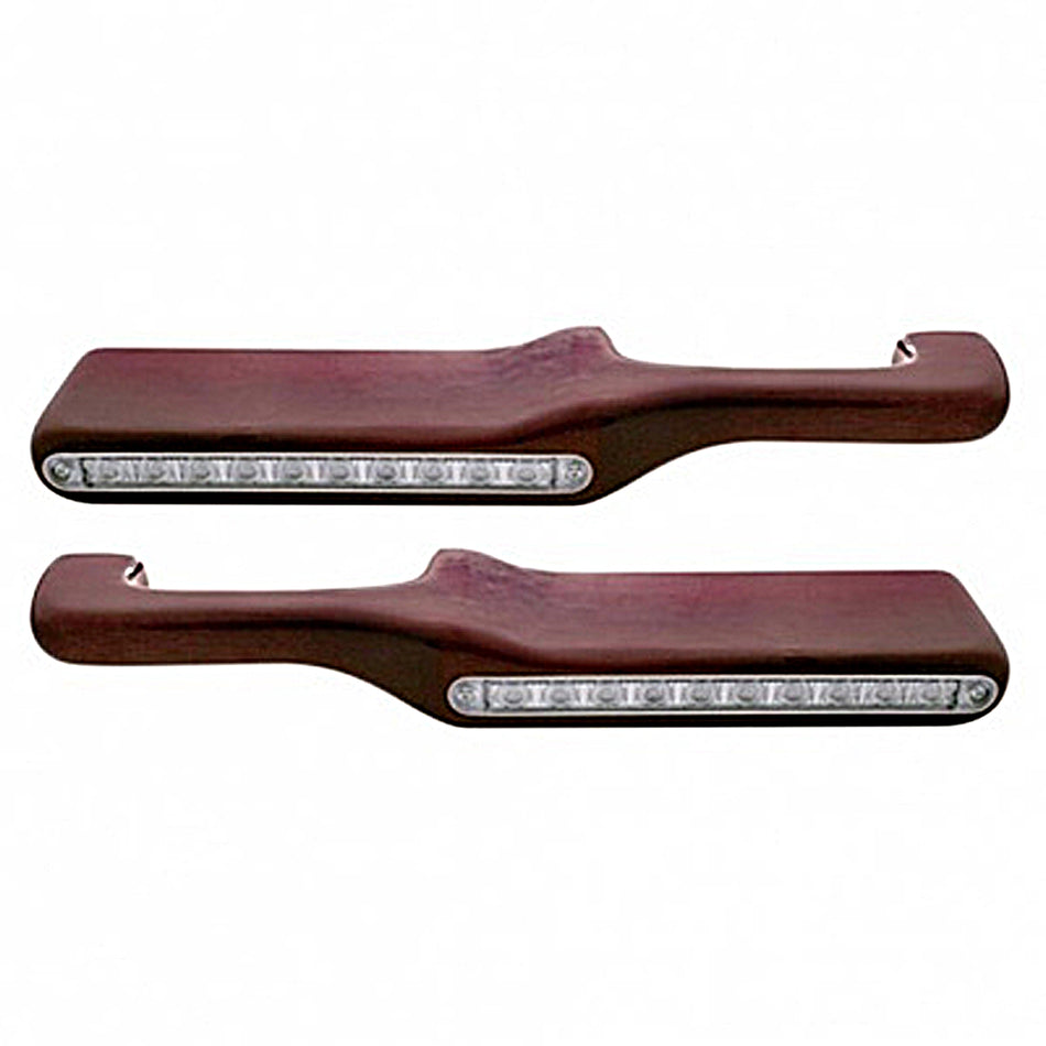 United Pacific - Wood Armrest With LED Light For Peterbilt (Various Colors)