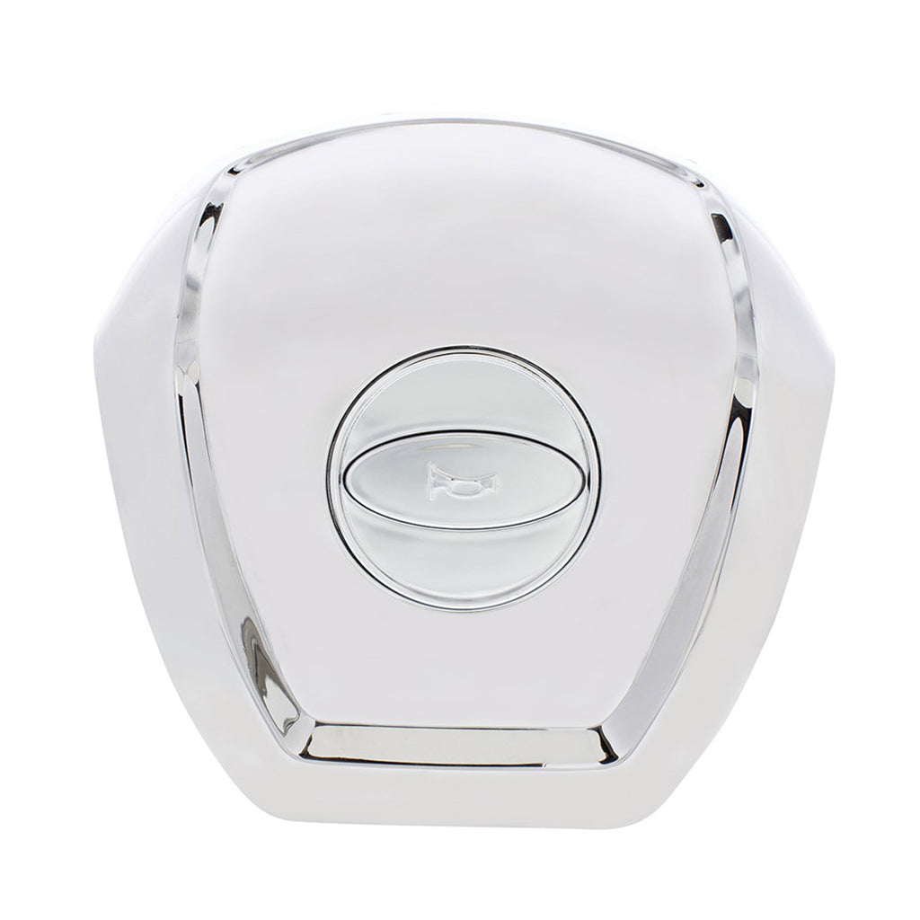 United Pacific - Chrome Steering Wheel Horn Pad For 2012-2021 Peterbilt 579