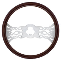 United Pacific - 18" Wood Steering Wheel (Inferno)