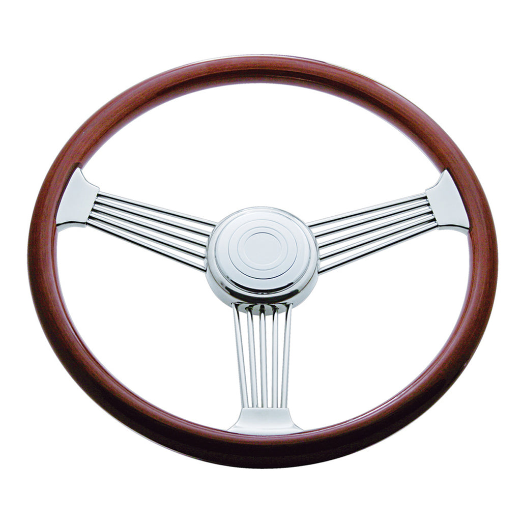 18" Banjo Steering Wheel With Hub & Horn Button Kit For Peterbilt (1998-2005), Kenworth (2001-2002)