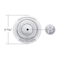 Chrome Aluminum Steering Wheel Horn Button With "United Pacific" Logo