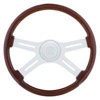 United Pacific - 18" 4 Spoke Steering Wheel With Hub & Horn Kit (International)