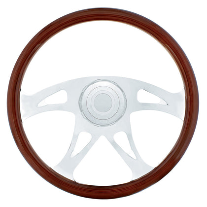 United Pacific - 18" Boss Steering Wheel With Hub & Horn Kit (International)