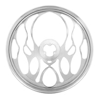 United Pacific - 18" Chrome Aluminum "Blaze" Style Steering Wheel