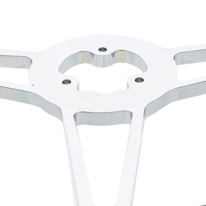United Pacific - 18" Chrome Aluminum "Blaze" Style Steering Wheel