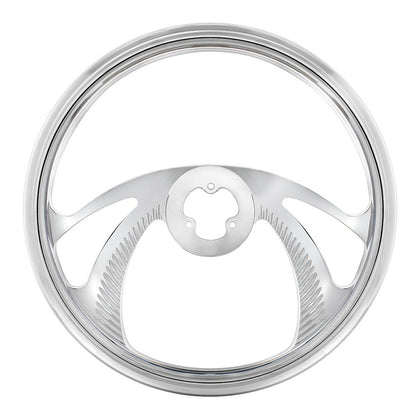 United Pacific - 18" Chrome Aluminum "Scorpion" Style Steering Wheel