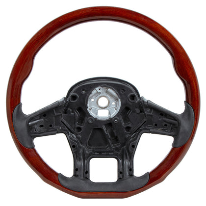 18" "YourGrip" Wood Steering Wheel For 2012-2021 Peterbilt 579 & 2013-2021 Kenworth T680
