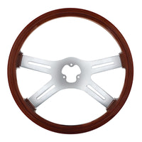 United Pacific - 18" Chrome 4 Spoke Steering Wheel