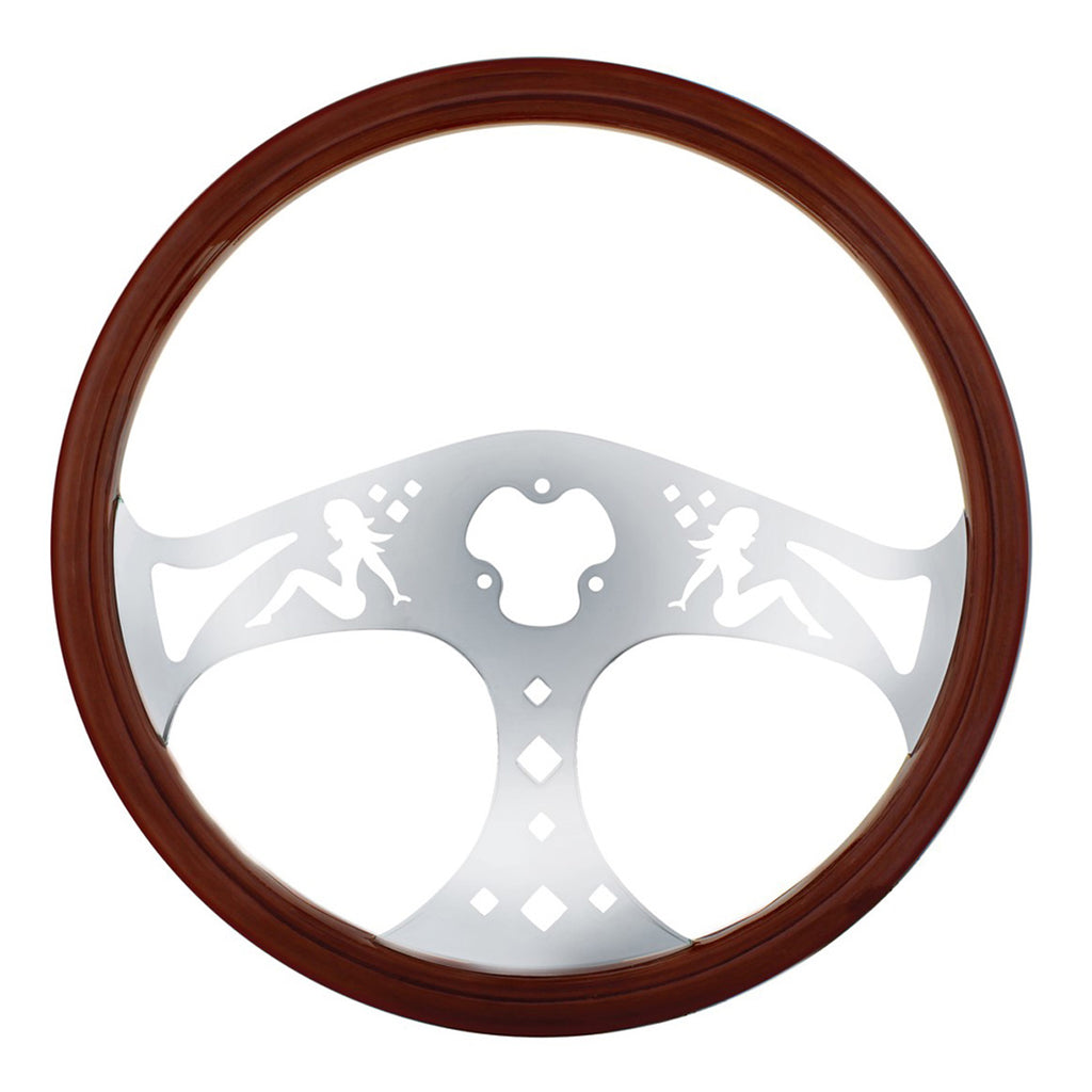 United Pacific - 18" Chrome Lady Steering Wheel