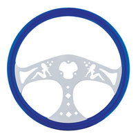 United Pacific - 18" Color Lady Steering Wheel Only (Electric Blue or Indigo Red)