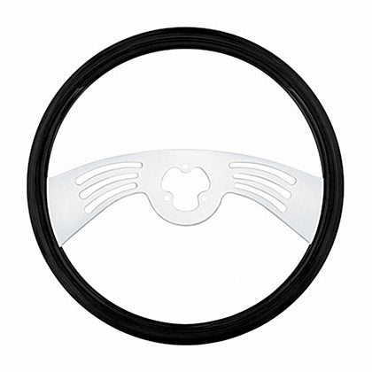 United Pacific - 18" Carbon Black Steering Wheel - 2 Spoke