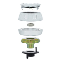 Chrome Steering Wheel Hub & Horn Button Kit For Peterbilt (2006+) & Kenworth (2003+)