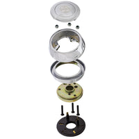 Chrome Steering Wheel Hub & Horn Button Kit For 1997-2001 Kenworth Trucks
