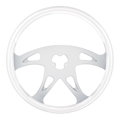 United Pacific - 18" Boss Steering Wheel (Glacier White)