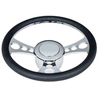 United Pacific - Chrome Billet Style Aluminum Horn Button