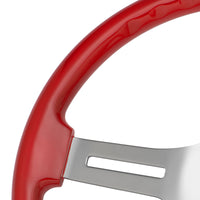 18" 4 Spoke Steering Wheel With Color Matching Horn Bezel (Electric Blue or Indigo Red)