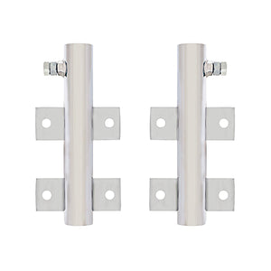 United Pacific - Chrome or Black Warning Flag Holder (Pair)