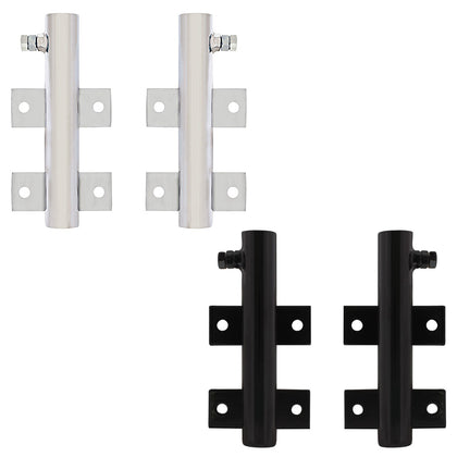 United Pacific - Chrome or Black Warning Flag Holder (Pair)