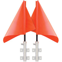 United Pacific - Chrome or Black Warning Flag Holder (Pair)