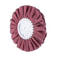 United Pacific - 6" Red or White Treated Airway Buff - 5/8" & 1/2" Arbor