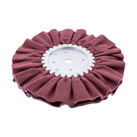 United Pacific - 6" Red or White Treated Airway Buff - 5/8" & 1/2" Arbor