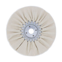 United Pacific - 6" Red or White Treated Airway Buff - 5/8" & 1/2" Arbor