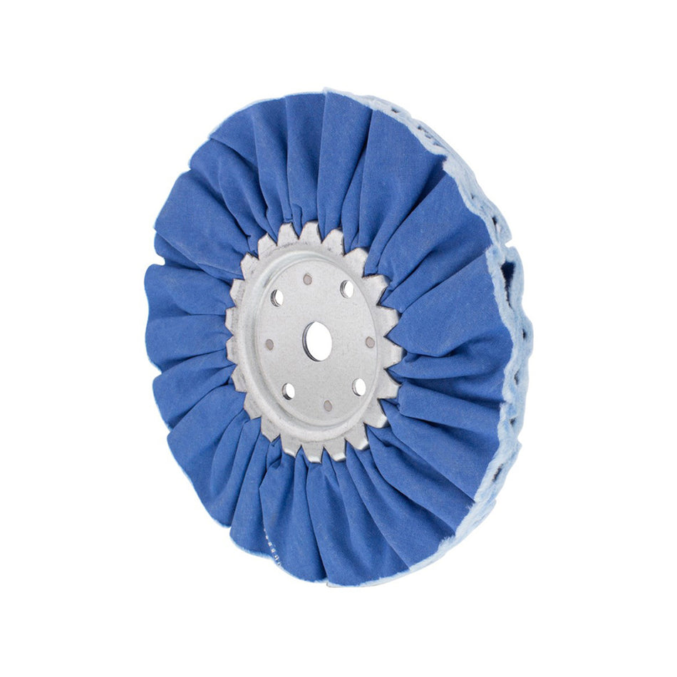 United Pacific - 6" Blue Treated Airway Buff - 5/8" & 1/2" Arbor