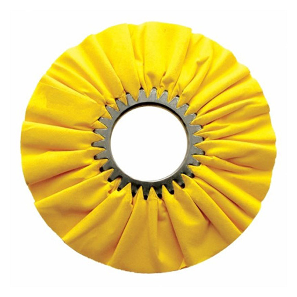 United Pacific - 10" Yellow Treated Airway Buff - 3" Arbor