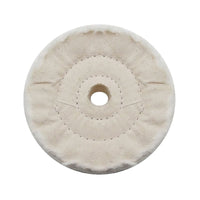 United Pacific - 3" White Soft Muslin Buff - 5/8" Arbor