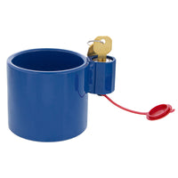 United Pacific - Heavy Duty Steel Blue King Pin Lock For 2" Diameter Kingpin