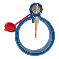 United Pacific - Heavy Duty Steel Blue King Pin Lock For 2" Diameter Kingpin