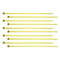 United Pacific - 6" Nylon Cable Zip Ties - Brass, Blue, Green, Purple or Red (10-Pack)
