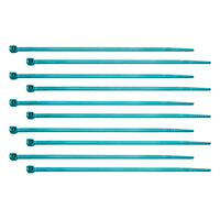 United Pacific - 6" Nylon Cable Zip Ties - Brass, Blue, Green, Purple or Red (10-Pack)