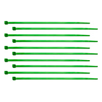 United Pacific - 6" Nylon Cable Zip Ties - Brass, Blue, Green, Purple or Red (10-Pack)