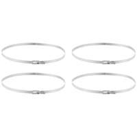United Pacific - 14" Stainless Locking Cable Ties (4-Pack)